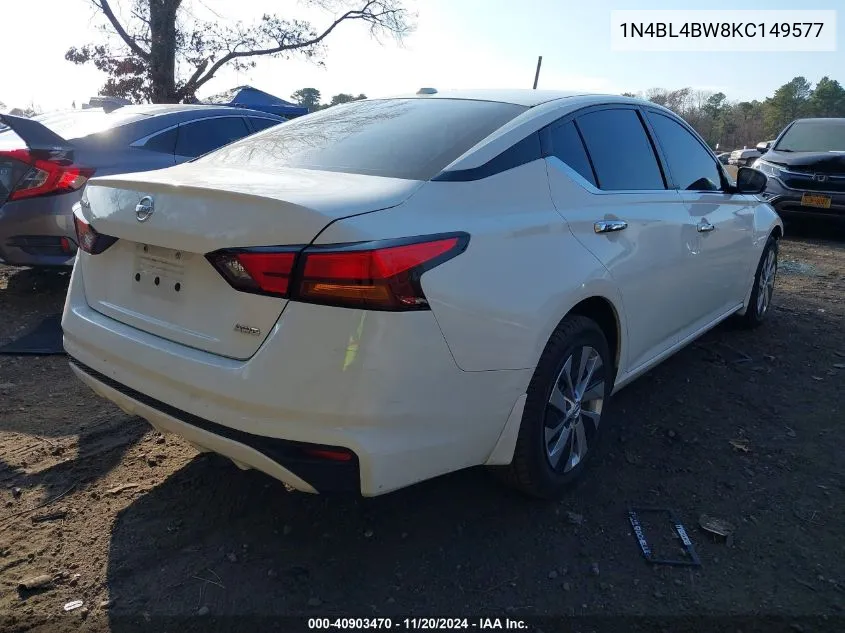 2019 Nissan Altima 2.5 S VIN: 1N4BL4BW8KC149577 Lot: 40903470