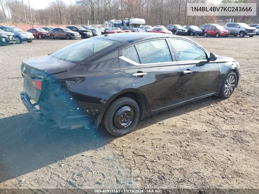 2019 Nissan Altima 2.5 S VIN: 1N4BL4BV7KC243666 Lot: 40912151