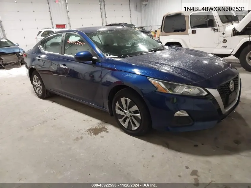 2019 Nissan Altima 2.5 S VIN: 1N4BL4BWXKN302531 Lot: 40922555