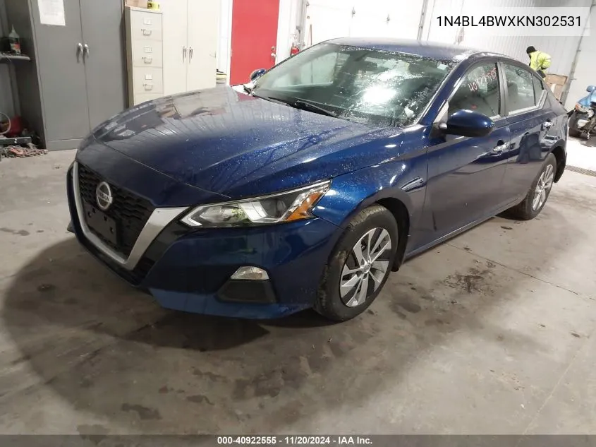 2019 Nissan Altima 2.5 S VIN: 1N4BL4BWXKN302531 Lot: 40922555