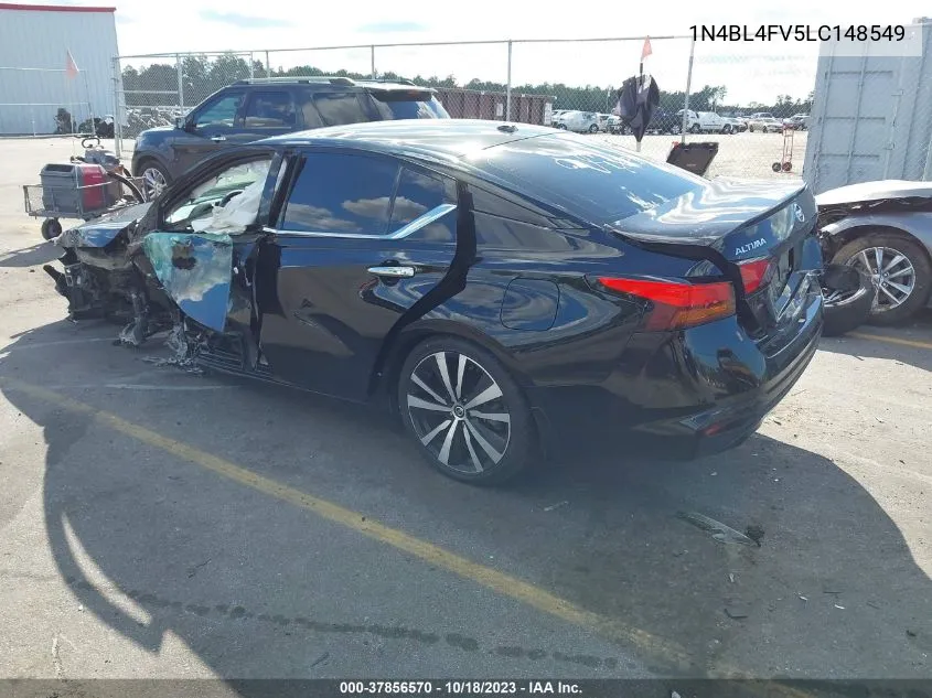 2020 Nissan Altima Platinum Fwd VIN: 1N4BL4FV5LC148549 Lot: 37856570