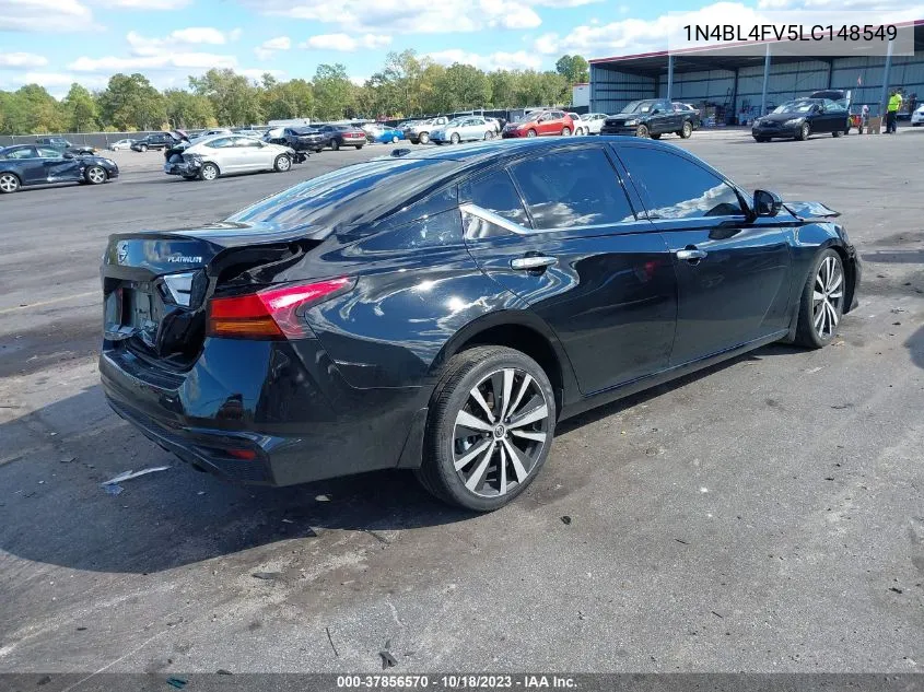 2020 Nissan Altima Platinum Fwd VIN: 1N4BL4FV5LC148549 Lot: 37856570