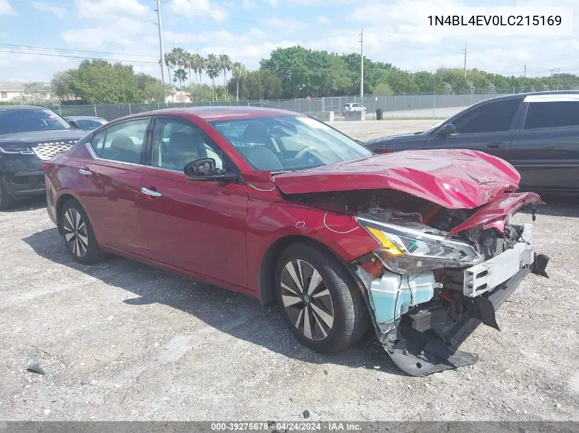 2020 Nissan Altima Sl Fwd VIN: 1N4BL4EV0LC215169 Lot: 39275678