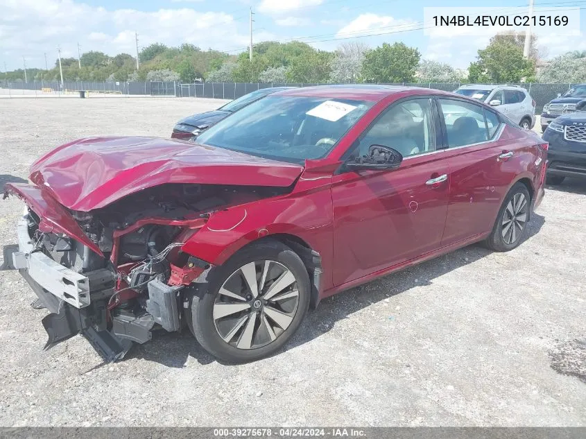 2020 Nissan Altima Sl Fwd VIN: 1N4BL4EV0LC215169 Lot: 39275678