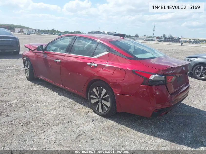 1N4BL4EV0LC215169 2020 Nissan Altima Sl Fwd