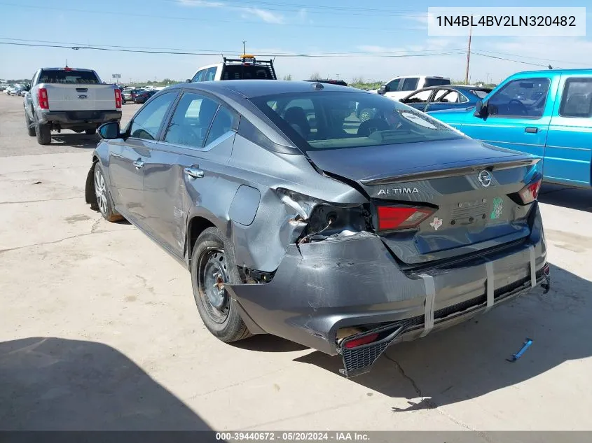 2020 Nissan Altima S Fwd VIN: 1N4BL4BV2LN320482 Lot: 39440672