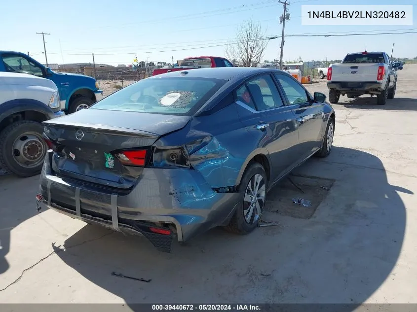 2020 Nissan Altima S Fwd VIN: 1N4BL4BV2LN320482 Lot: 39440672