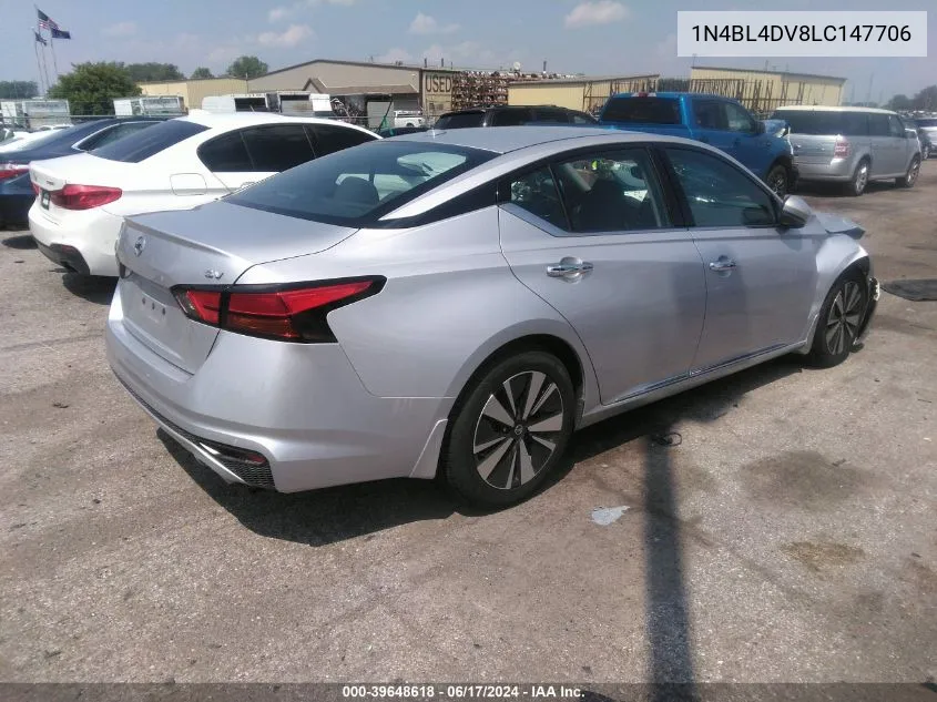 1N4BL4DV8LC147706 2020 Nissan Altima Sv Fwd