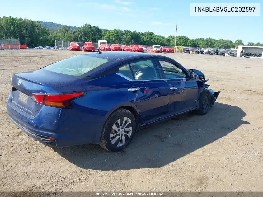 1N4BL4BV5LC202597 2020 Nissan Altima S