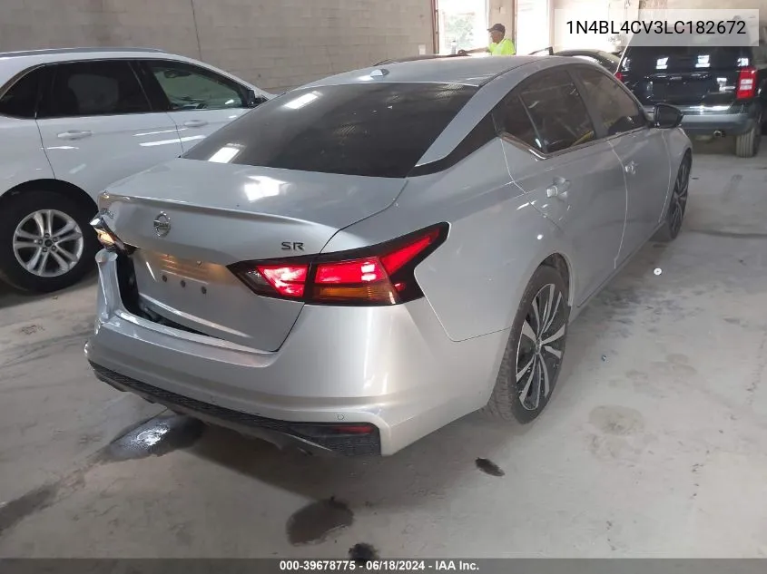 2020 Nissan Altima Sr Fwd VIN: 1N4BL4CV3LC182672 Lot: 39678775