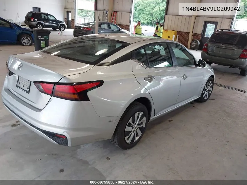 2020 Nissan Altima S Fwd VIN: 1N4BL4BV9LC209942 Lot: 39755658