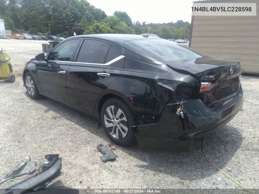 2020 Nissan Altima S Fwd VIN: 1N4BL4BV5LC228598 Lot: 39762149