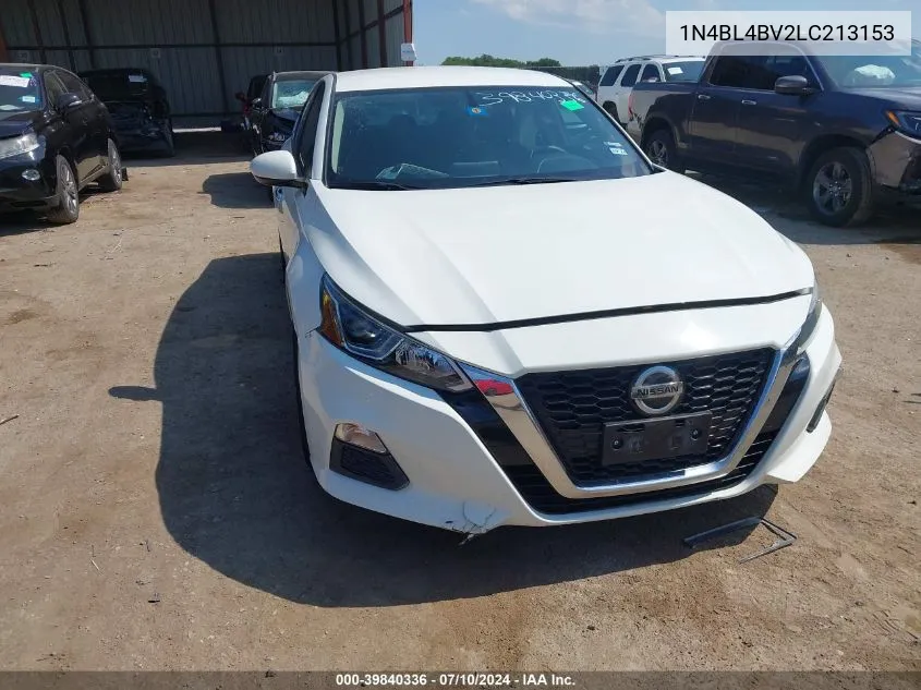 2020 Nissan Altima S Fwd VIN: 1N4BL4BV2LC213153 Lot: 39840336