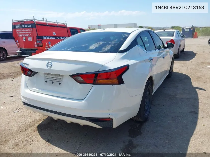 2020 Nissan Altima S Fwd VIN: 1N4BL4BV2LC213153 Lot: 39840336