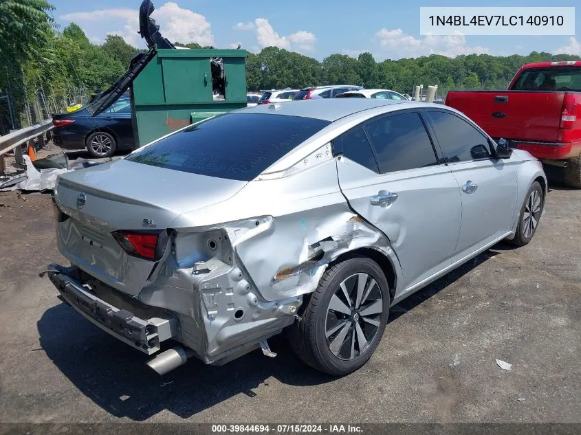 1N4BL4EV7LC140910 2020 Nissan Altima Sl Fwd