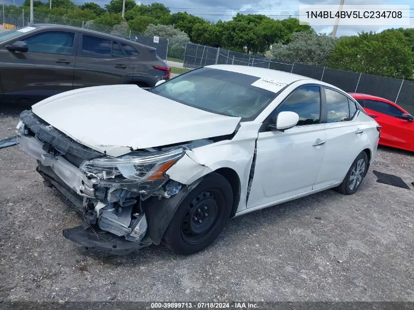 2020 Nissan Altima S Fwd VIN: 1N4BL4BV5LC234708 Lot: 39899713