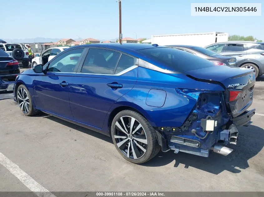 2020 Nissan Altima Sr Fwd VIN: 1N4BL4CV2LN305446 Lot: 39951108