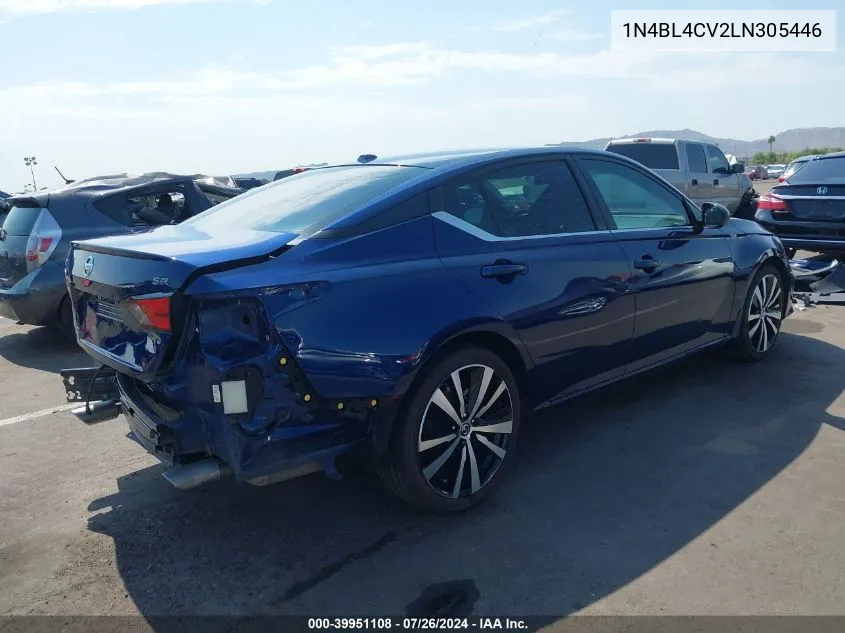 2020 Nissan Altima Sr Fwd VIN: 1N4BL4CV2LN305446 Lot: 39951108