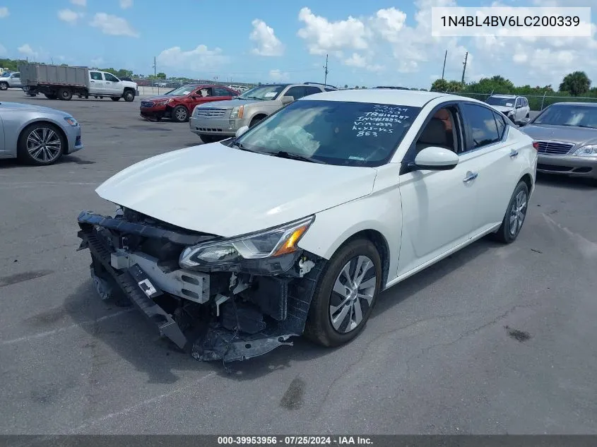 2020 Nissan Altima S Fwd VIN: 1N4BL4BV6LC200339 Lot: 39953956