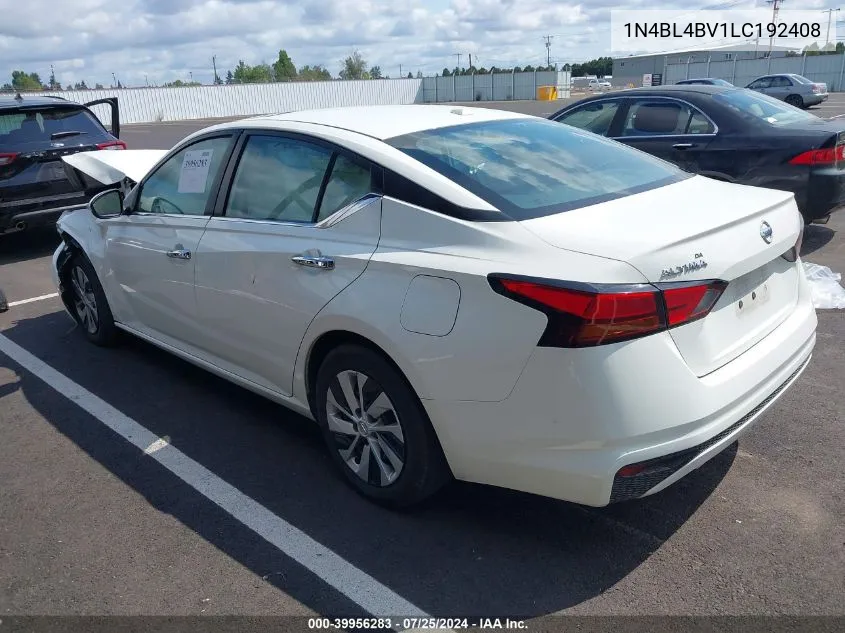 1N4BL4BV1LC192408 2020 Nissan Altima S Fwd