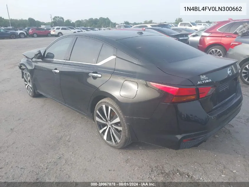 2020 Nissan Altima Platinum Fwd VIN: 1N4BL4FV0LN300662 Lot: 39967878