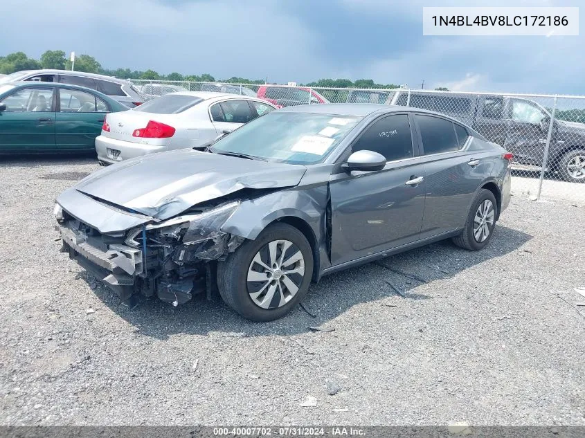 2020 Nissan Altima S Fwd VIN: 1N4BL4BV8LC172186 Lot: 40007702