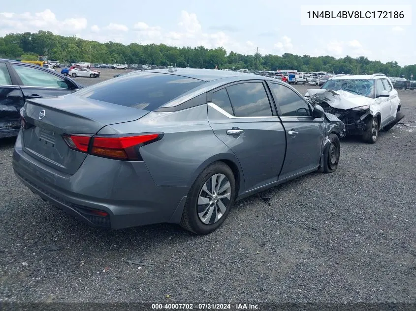 2020 Nissan Altima S Fwd VIN: 1N4BL4BV8LC172186 Lot: 40007702