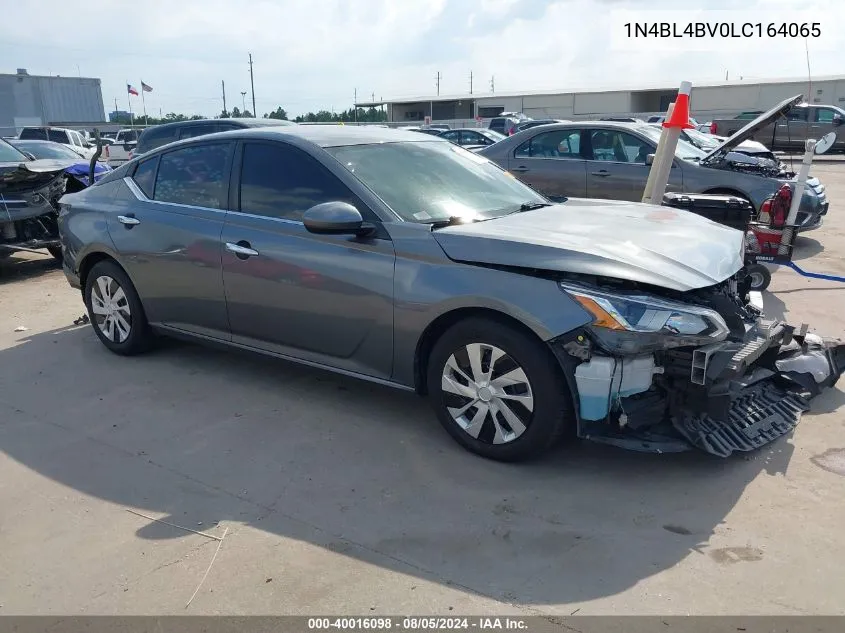 2020 Nissan Altima S Fwd VIN: 1N4BL4BV0LC164065 Lot: 40016098