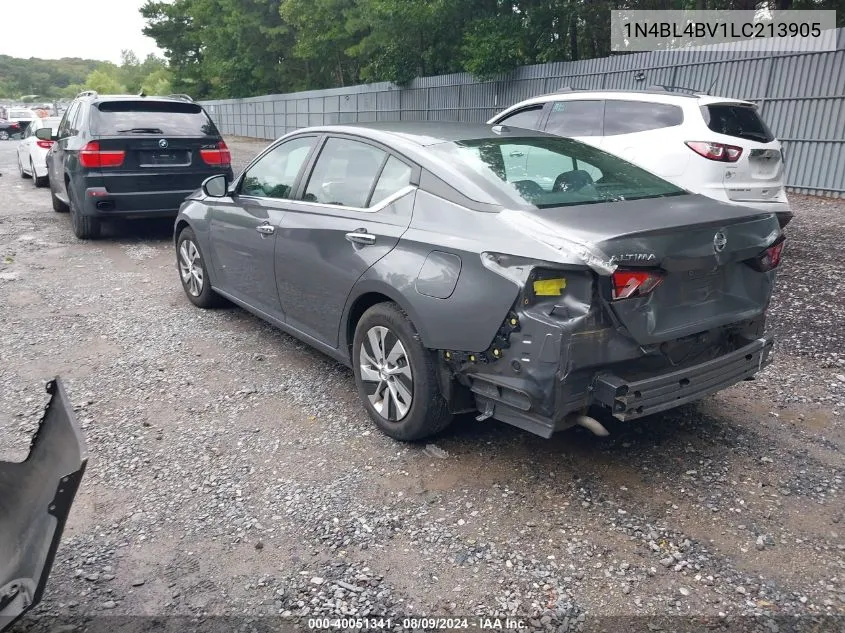 1N4BL4BV1LC213905 2020 Nissan Altima S Fwd