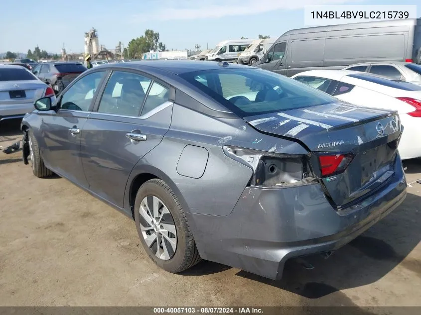 2020 Nissan Altima S Fwd VIN: 1N4BL4BV9LC215739 Lot: 40057103