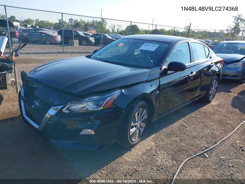 2020 Nissan Altima S Fwd VIN: 1N4BL4BV9LC274368 Lot: 40067555