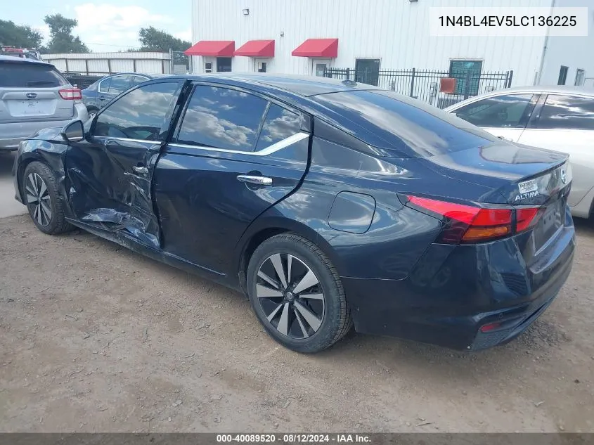 2020 Nissan Altima Sl Fwd VIN: 1N4BL4EV5LC136225 Lot: 40089520