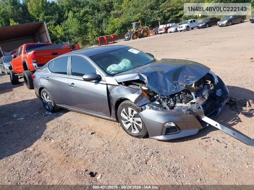 2020 Nissan Altima S VIN: 1N4BL4BV0LC222143 Lot: 40128076