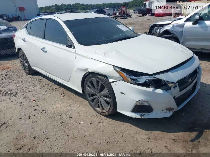 2020 Nissan Altima S Fwd VIN: 1N4BL4BV1LC216111 Lot: 40129208