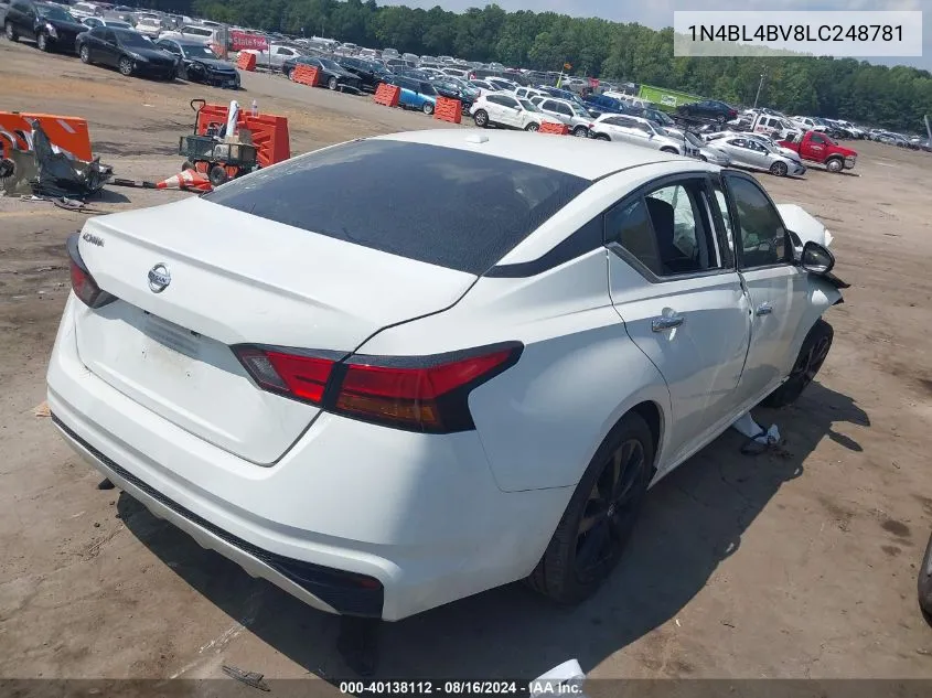 2020 Nissan Altima S Fwd VIN: 1N4BL4BV8LC248781 Lot: 40138112