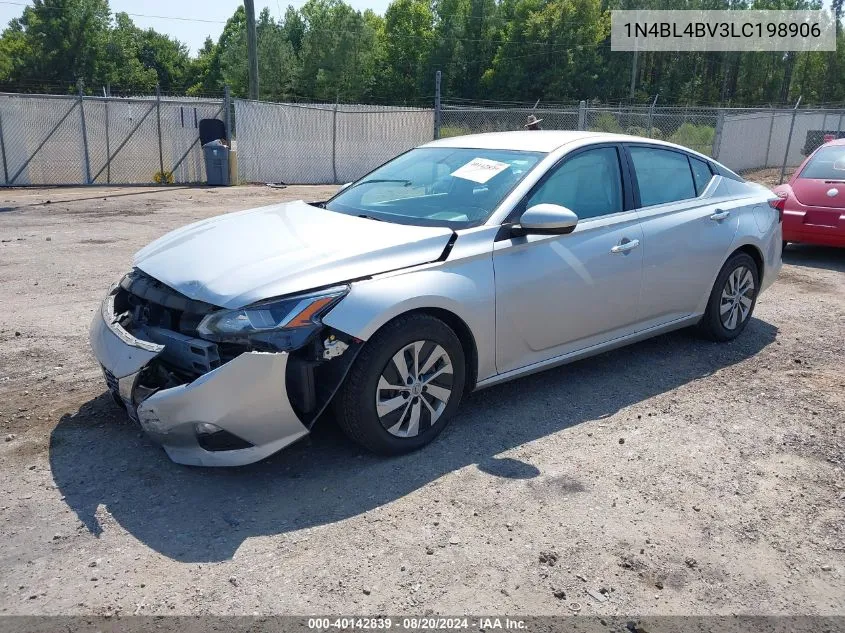 2020 Nissan Altima S Fwd VIN: 1N4BL4BV3LC198906 Lot: 40142839