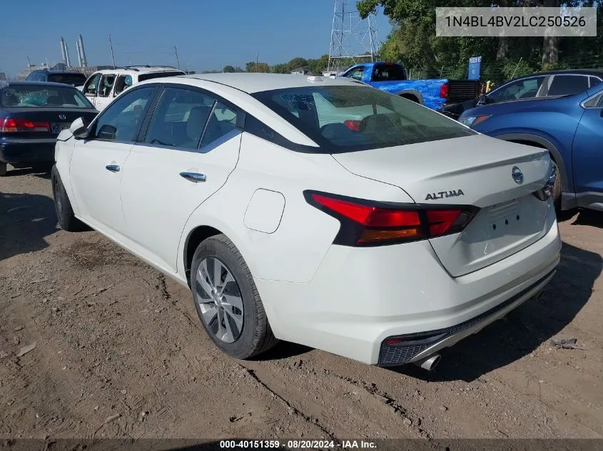 2020 Nissan Altima S VIN: 1N4BL4BV2LC250526 Lot: 40151359