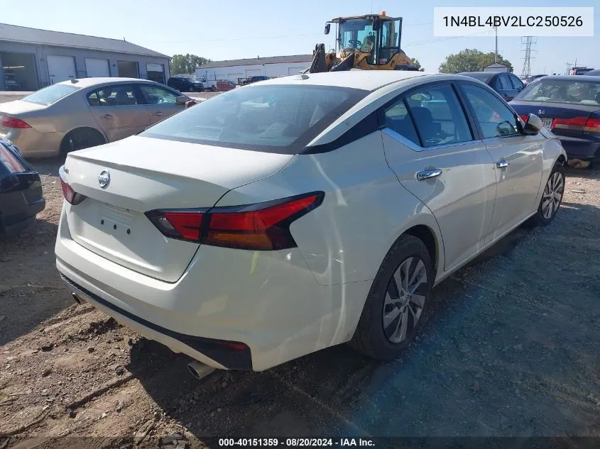 2020 Nissan Altima S VIN: 1N4BL4BV2LC250526 Lot: 40151359