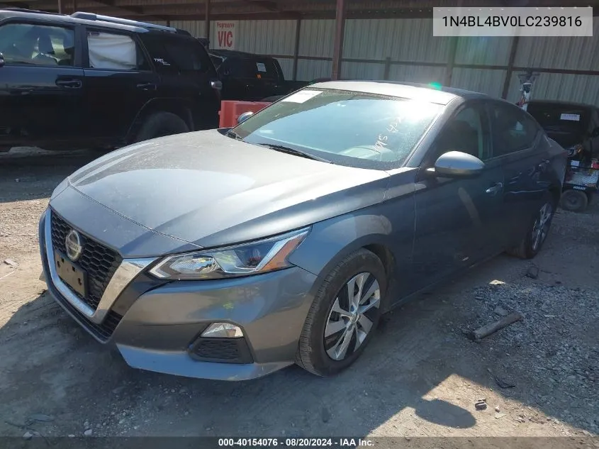 2020 Nissan Altima S Fwd VIN: 1N4BL4BV0LC239816 Lot: 40154076