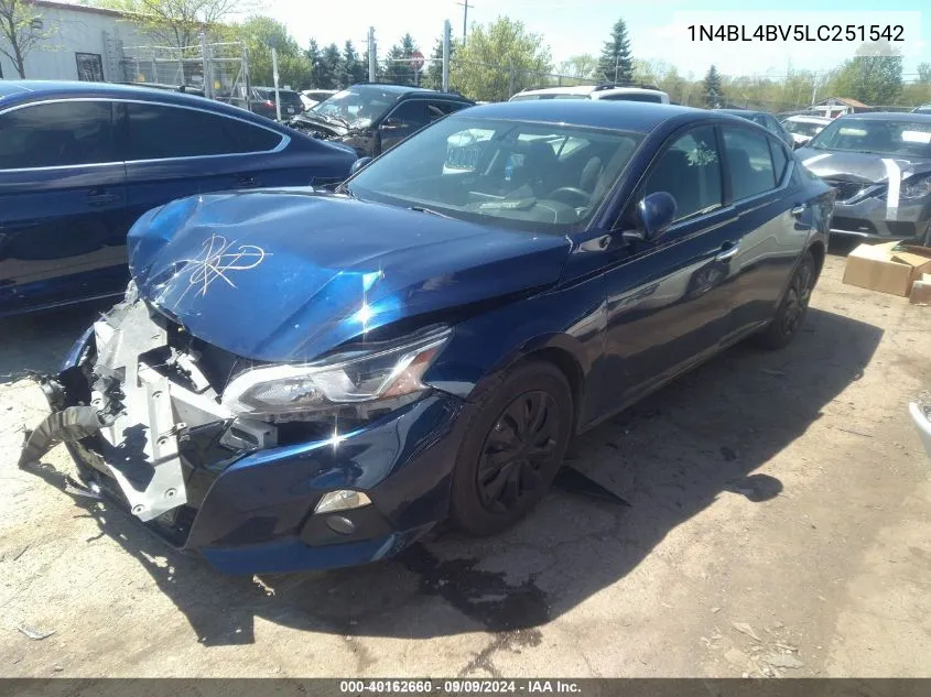 2020 Nissan Altima S Fwd VIN: 1N4BL4BV5LC251542 Lot: 40162660