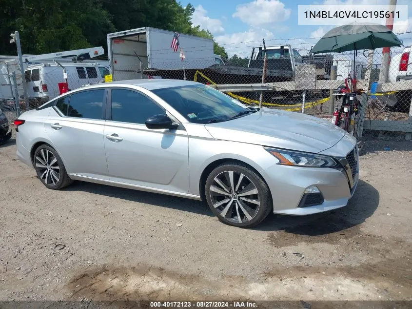 2020 Nissan Altima Sr Fwd VIN: 1N4BL4CV4LC195611 Lot: 40172123