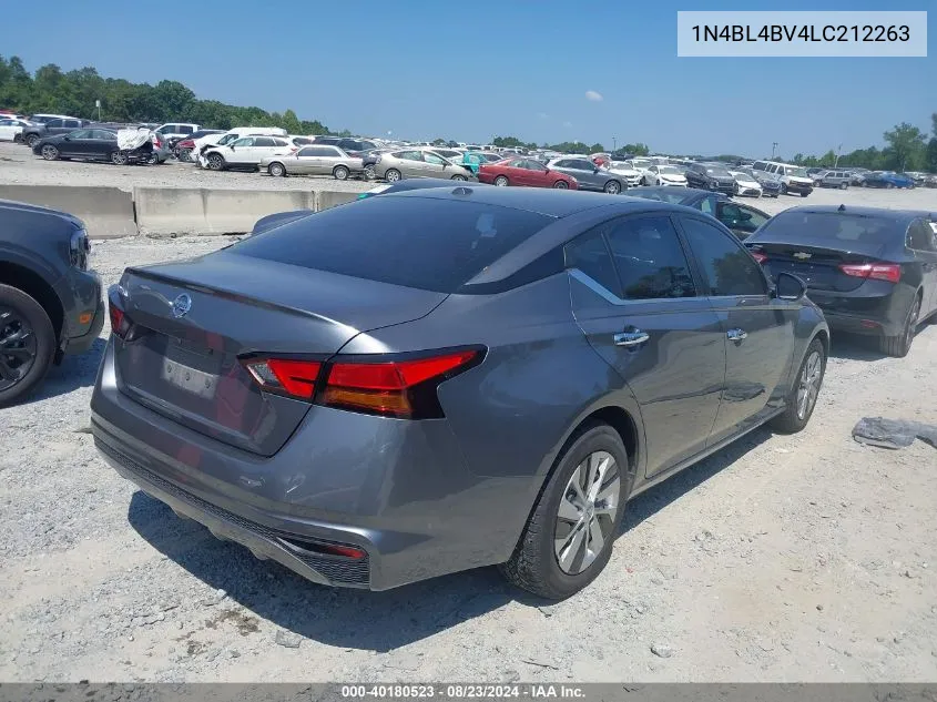 2020 Nissan Altima S Fwd VIN: 1N4BL4BV4LC212263 Lot: 40180523