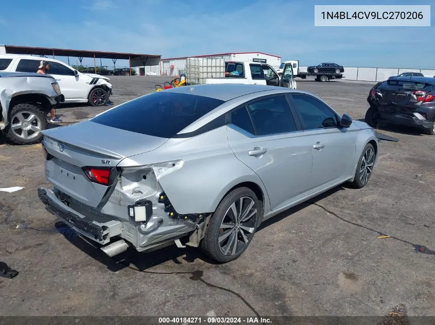 2020 Nissan Altima Sr Fwd VIN: 1N4BL4CV9LC270206 Lot: 40184271