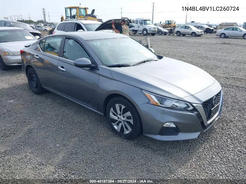 2020 Nissan Altima S Fwd VIN: 1N4BL4BV1LC260724 Lot: 40187384