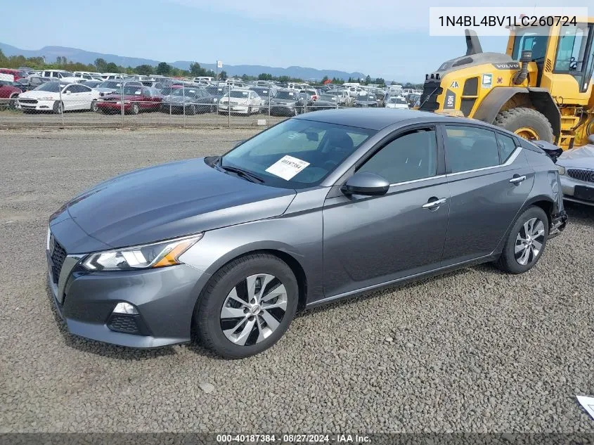 2020 Nissan Altima S Fwd VIN: 1N4BL4BV1LC260724 Lot: 40187384