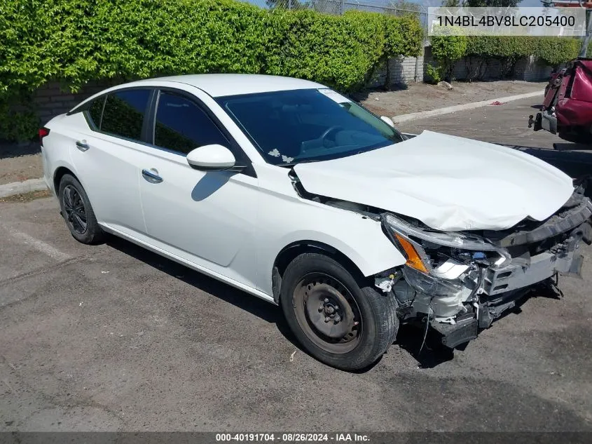 2020 Nissan Altima S Fwd VIN: 1N4BL4BV8LC205400 Lot: 40191704