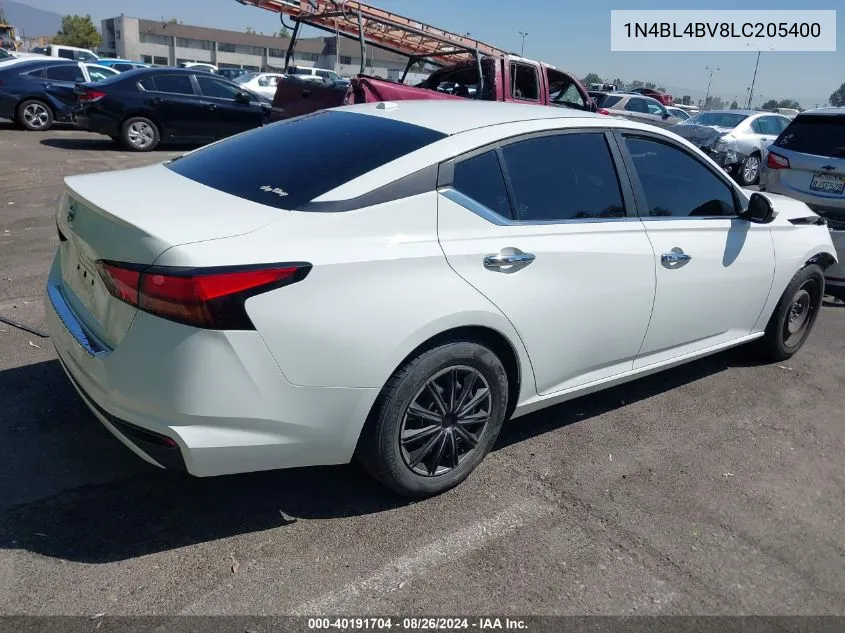 2020 Nissan Altima S Fwd VIN: 1N4BL4BV8LC205400 Lot: 40191704