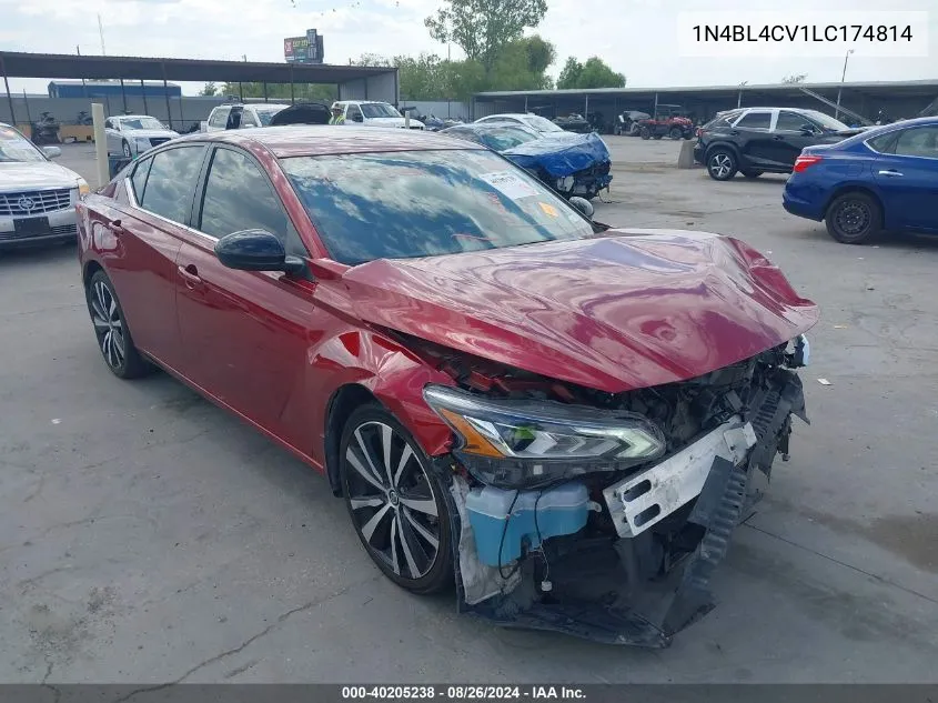 2020 Nissan Altima Sr Fwd VIN: 1N4BL4CV1LC174814 Lot: 40205238