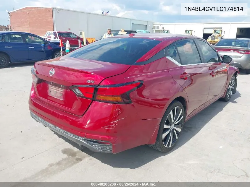 2020 Nissan Altima Sr Fwd VIN: 1N4BL4CV1LC174814 Lot: 40205238