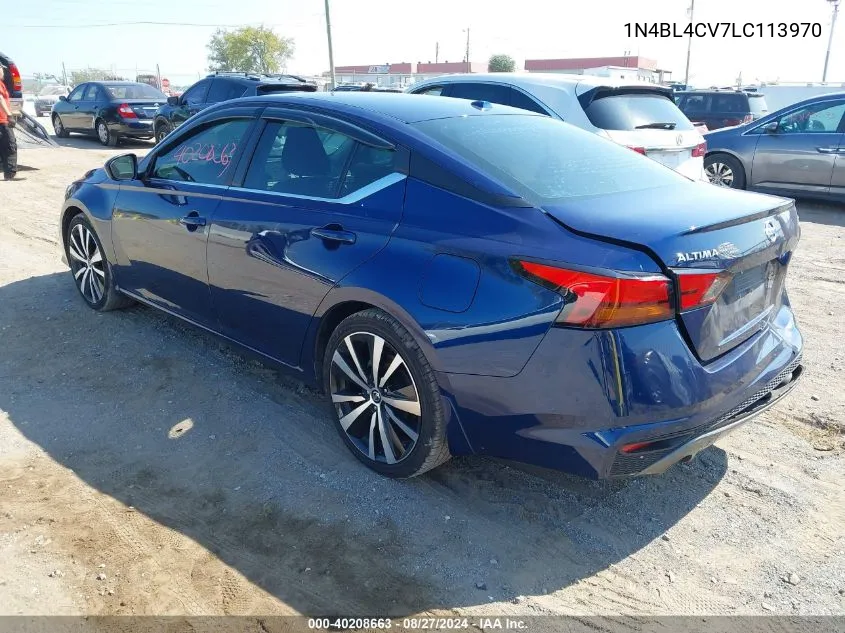 2020 Nissan Altima Sr Fwd VIN: 1N4BL4CV7LC113970 Lot: 40208663